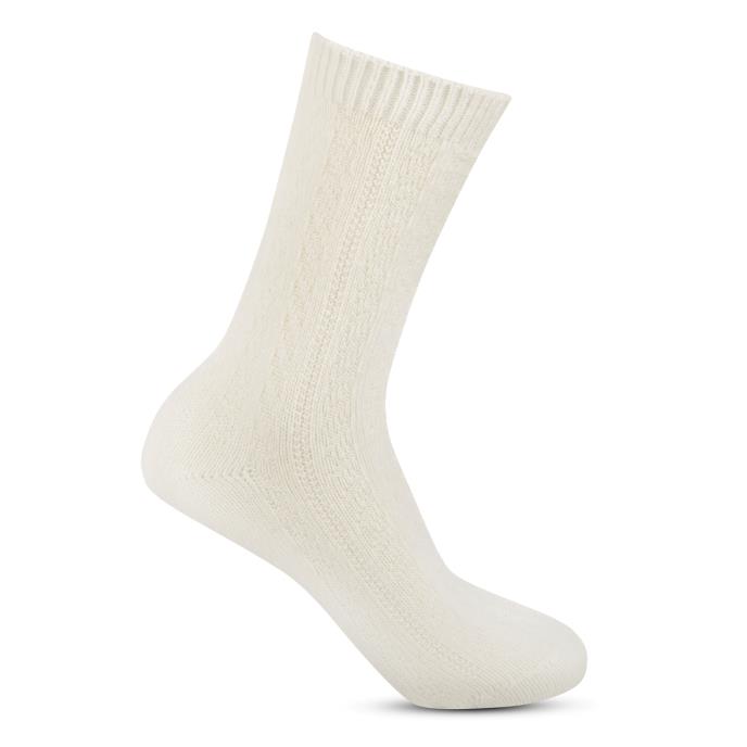 totes toasties® Ladies Cashmere Blend Ankle Socks (Twin Pack) Grey / Cream Extra Image 4